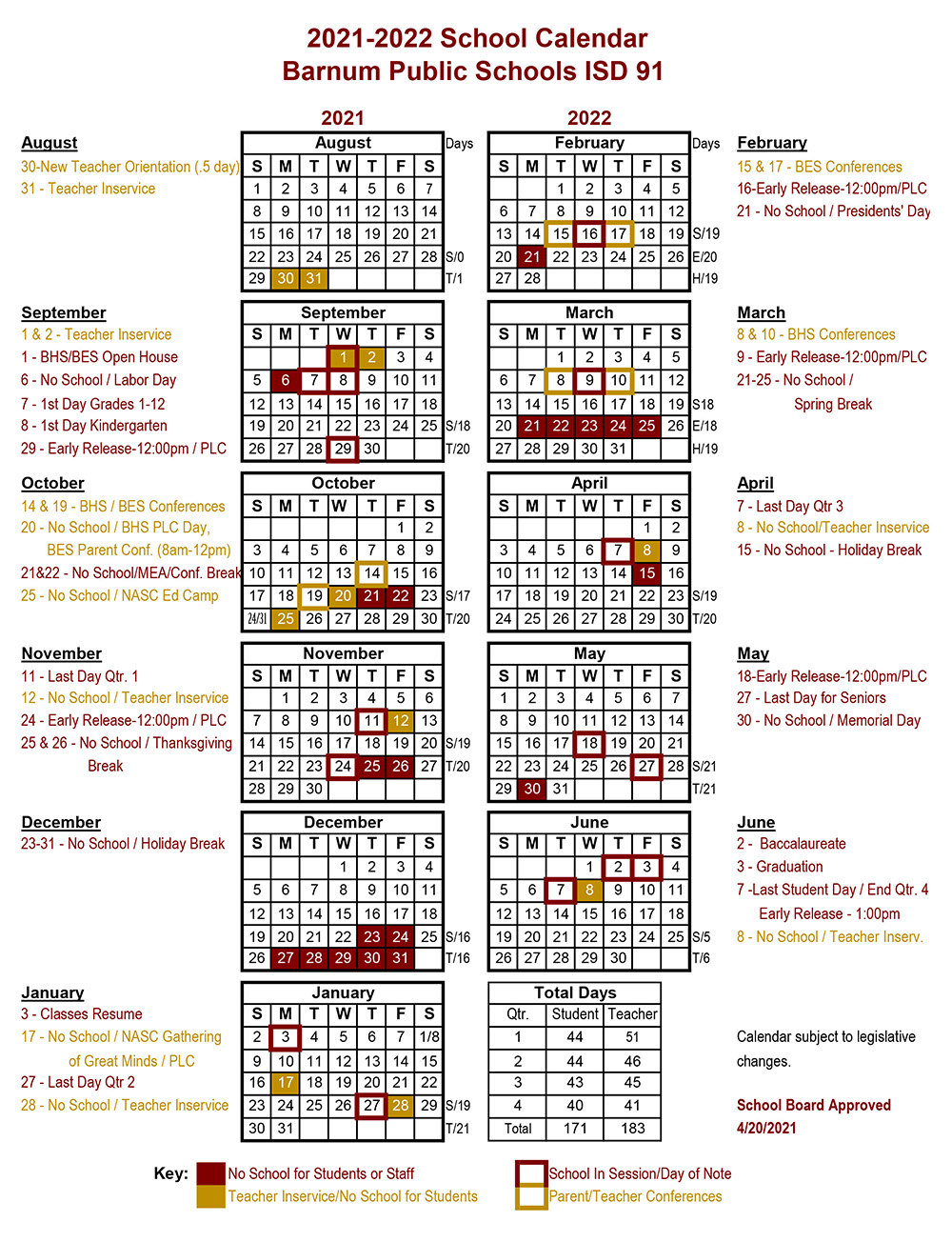 District 91 Calendar 2022 School Calendar – Barnum Public Schools – Isd 91